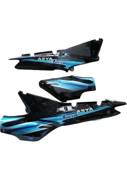 Sele Yan Kapak (3 Parça) Siyah As100-7 Asya Orj