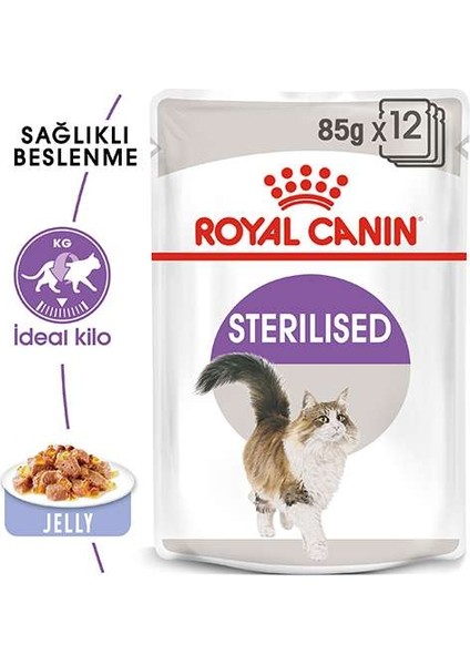 Royal Canin Sterilised Jelly Pouch Kedi Maması 85GR