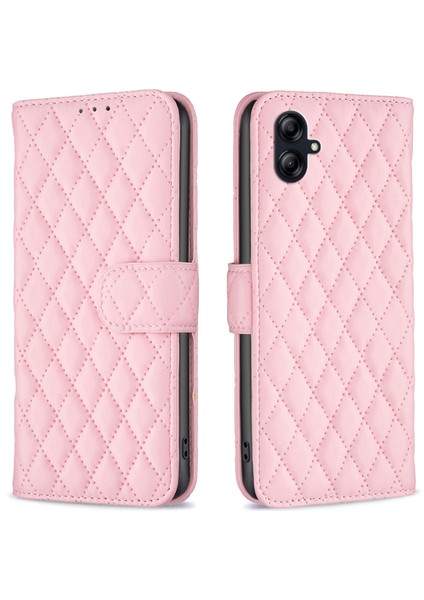 Samsung Galaxy A04E Için Koruyucu Telefon Kapağı 4g Baskılı Rhombus Desen Flip Telefon Kılıfı Pu Deri Cüzdan Stand (Yurt Dışından)