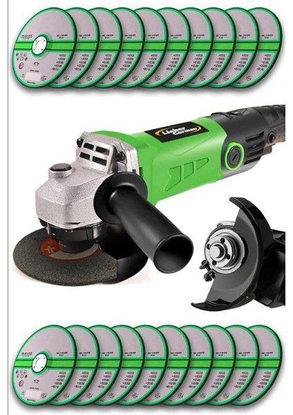 Bakır Sargı Devir Ayarlı 4100 W 115-125 mm Spiral Avuç Içi Taşlama Makinası 20 Taş