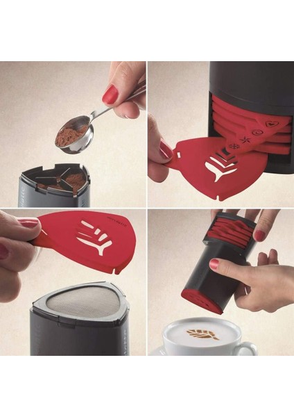 Cappuccino Artist Şablonu, 6 Değiştirliebilir Eğlenceli Tasarım