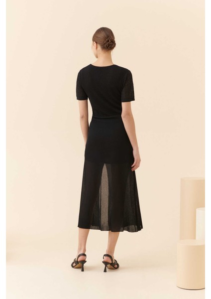 Anvelop Triko Elbise Siyah Y2279105_001 fiyatları