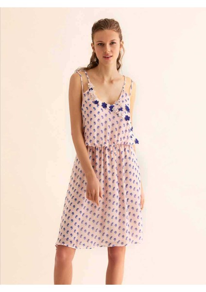 Sırt Detaylı Günlük Elbise Pembe Y9911017_038 fırsatları