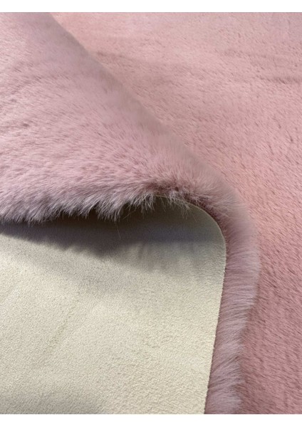 Modern Tavşan Tüyü Yumuşacık Tüy Dökmez Peluş Halı Lila modelleri