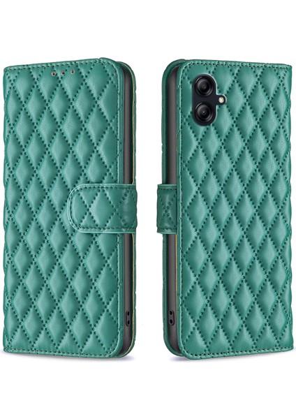 Samsung Galaxy A04E Için Koruyucu Telefon Kapağı 4g Baskılı Rhombus Desen Flip Telefon Kılıfı Pu Deri Cüzdan Stand (Yurt Dışından)