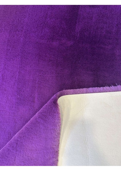 Modern Tavşan Tüyü Yumuşacık Tüy Dökmez Peluş Halı Mor modelleri