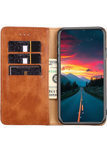 Samsung Galaxy A04E Için 4g Pu Deri Cüzdan Stand Kılıfı Üçgen Dikiş Hattı Dekoru Tam Koruma Telefon Kapağı (Yurt Dışından) fiyatları