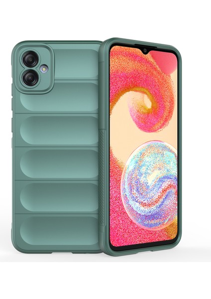 Samsung Galaxy A04E Için 4g Yumuşak Sağlam Arka Kapak Anti-Çizgiye Karşı Damla Koruma Damalı Telefon Koruyucu Kılıf (Yurt Dışından)