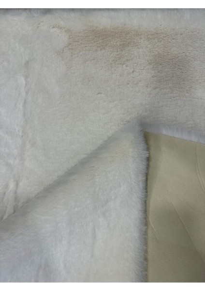 Modern Tavşan Tüyü Yumuşacık Tüy Dökmez Peluş Halı Krem fırsatları