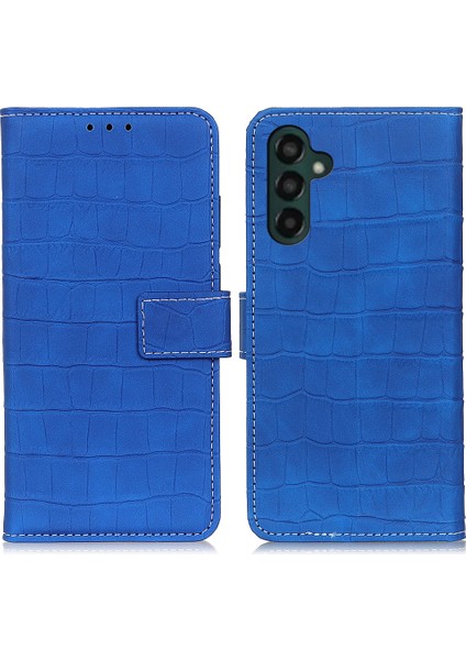 Samsung Galaxy A24 Için Cep Telefonu Kapağı 4g Flip Deri Telefon Kılıfı Cüzdan Standı Timsah Doku Koruyucu Kılıf (Yurt Dışından)