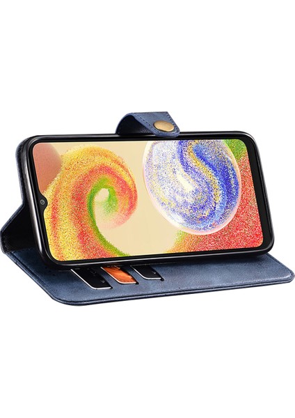 Samsung Galaxy A24 4g Kırmızı Dayanıklı Cüzdan Kılıfı Stand Pu Deri Telefon Kapağı (Yurt Dışından)