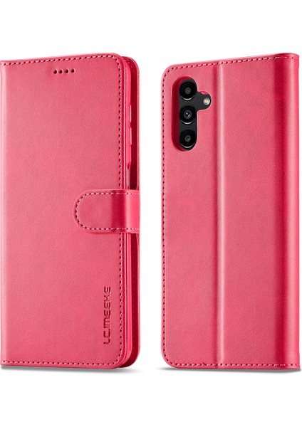 Samsung Galaxy A24 4g Buzağı Doku Deri Telefon Kılıfı Cüzdan Stand Mobil Telefon Kapağı (Yurt Dışından)