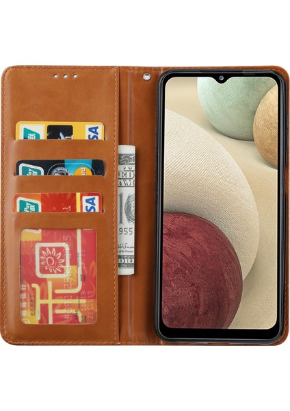 Samsung Galaxy A24 4g Manyetik Kapanış Deri Telefon Kapağı Flip Stand Cüzdan Koruma Kabuğu (Yurt Dışından) fiyatları