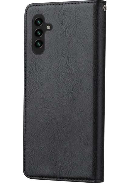 Samsung Galaxy A24 4g Manyetik Kapanış Deri Telefon Kapağı Flip Stand Cüzdan Koruma Kabuğu (Yurt Dışından)