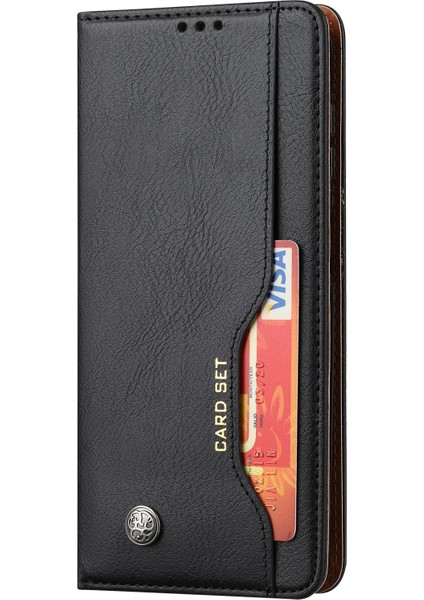 Samsung Galaxy A24 4g Manyetik Kapanış Deri Telefon Kapağı Flip Stand Cüzdan Koruma Kabuğu (Yurt Dışından)