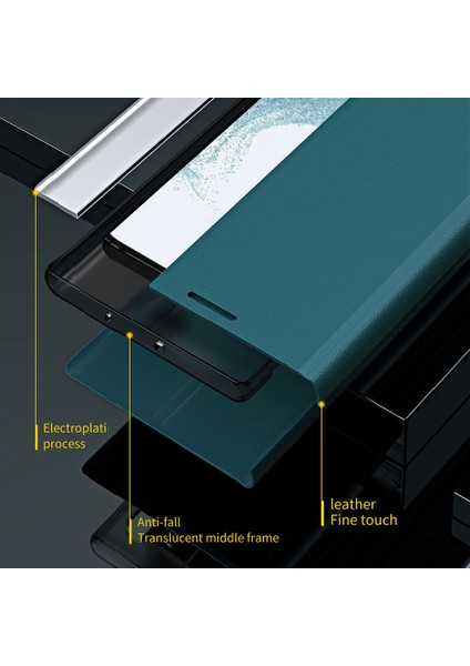 Samsung Galaxy A24 Için 4g Pu Deri Deri Flip Stand Telefon Kapağı Elektraptaşlama Telefon Kılıfı (Yurt Dışından) fırsatları