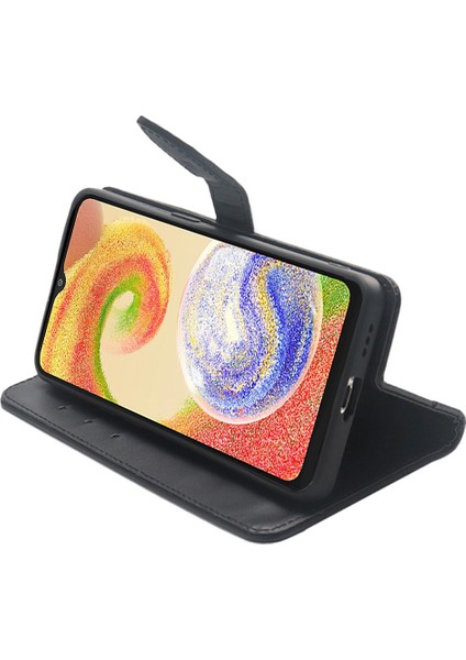 Samsung Galaxy A24 4g Damla Geçirmez Flip Stand Telefon Kılıf Kart Yuvaları Deri Kapak (Yurt Dışından)