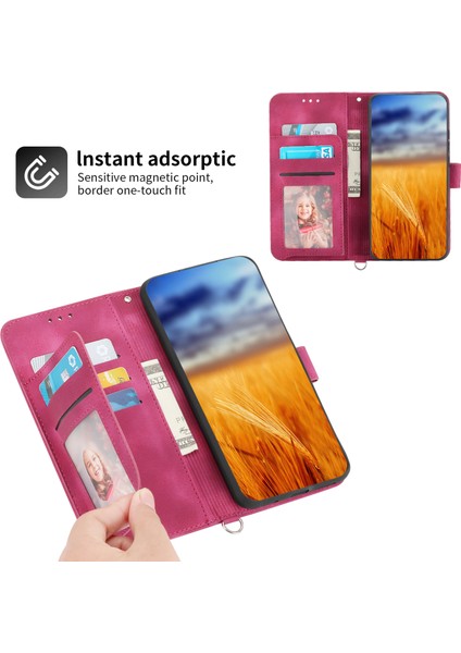 Çiçek Samsung Galaxy A24 4g Anti-Drop Telefon Kılıfı Kılıflı Deri Deri Kapak (Yurt Dışından)