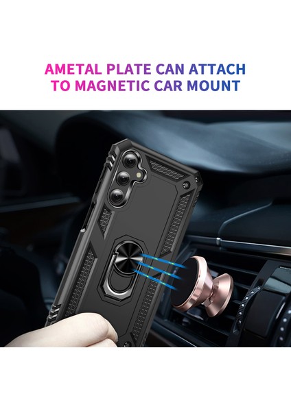Samsung Galaxy A24 Için 4g Kickstand Araba Montaj Telefon Kılıfı Pc + Tpu Çift Katman Koruyucu Kapak (Yurt Dışından) fırsatları