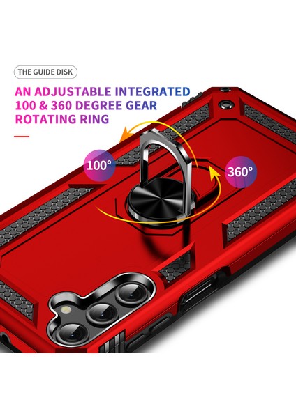 Samsung Galaxy A24 Için 4g Kickstand Araba Montaj Telefon Kılıfı Pc + Tpu Çift Katman Koruyucu Kapak (Yurt Dışından) fiyatları