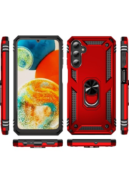 Samsung Galaxy A24 Için 4g Kickstand Araba Montaj Telefon Kılıfı Pc + Tpu Çift Katman Koruyucu Kapak (Yurt Dışından) modelleri