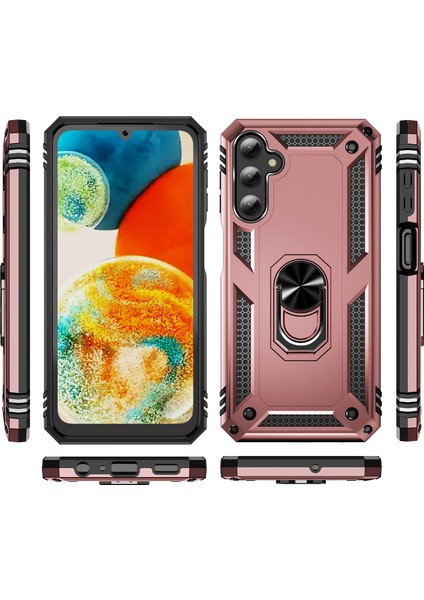Samsung Galaxy A24 Için 4g Kickstand Araba Montaj Telefon Kılıfı Pc + Tpu Çift Katman Koruyucu Kapak (Yurt Dışından) modelleri