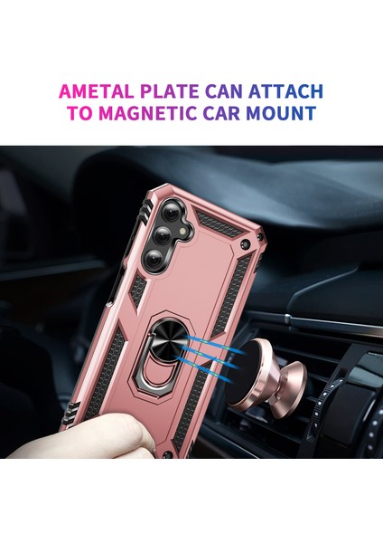 Samsung Galaxy A24 Için 4g Kickstand Araba Montaj Telefon Kılıfı Pc + Tpu Çift Katman Koruyucu Kapak (Yurt Dışından) fırsatları