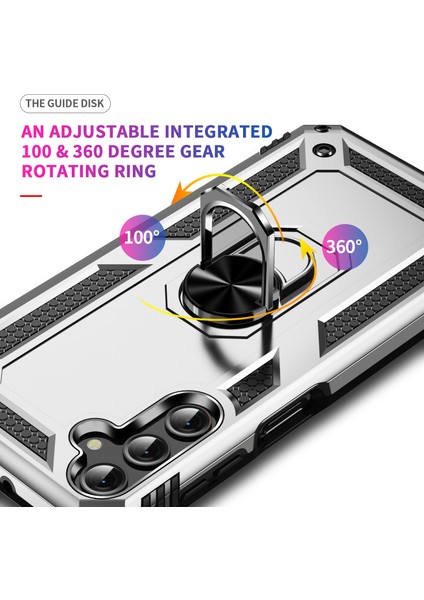 Samsung Galaxy A24 Için 4g Kickstand Araba Montaj Telefon Kılıfı Pc + Tpu Çift Katman Koruyucu Kapak (Yurt Dışından) fiyatları
