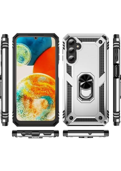 Samsung Galaxy A24 Için 4g Kickstand Araba Montaj Telefon Kılıfı Pc + Tpu Çift Katman Koruyucu Kapak (Yurt Dışından) modelleri