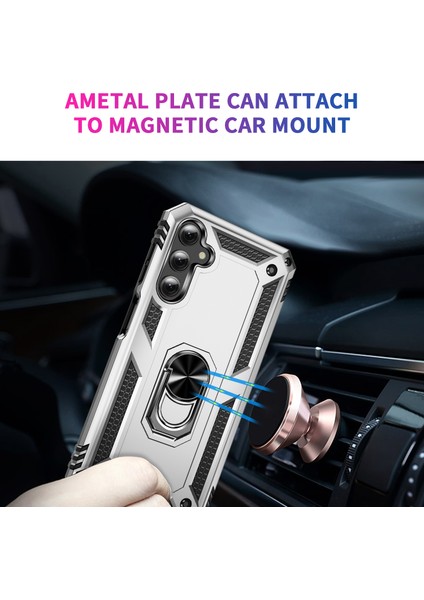 Samsung Galaxy A24 Için 4g Kickstand Araba Montaj Telefon Kılıfı Pc + Tpu Çift Katman Koruyucu Kapak (Yurt Dışından) fırsatları