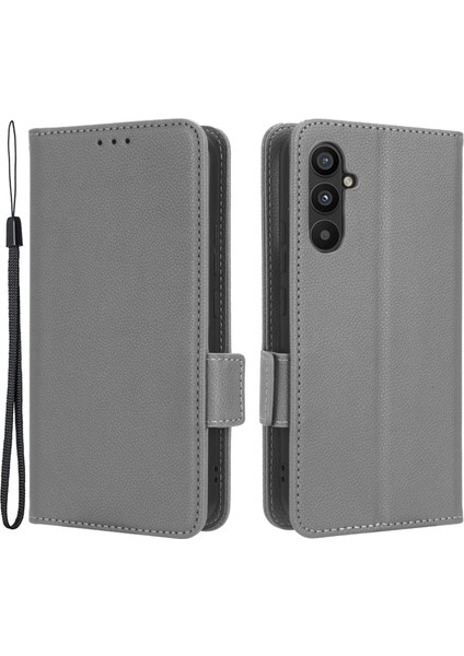 Samsung Galaxy A24 Için 4g Pu Deri Telefon Kılıfı Litchi Doku Cüzdan Stand Koruyucu Telefon Kapağı (Yurt Dışından)