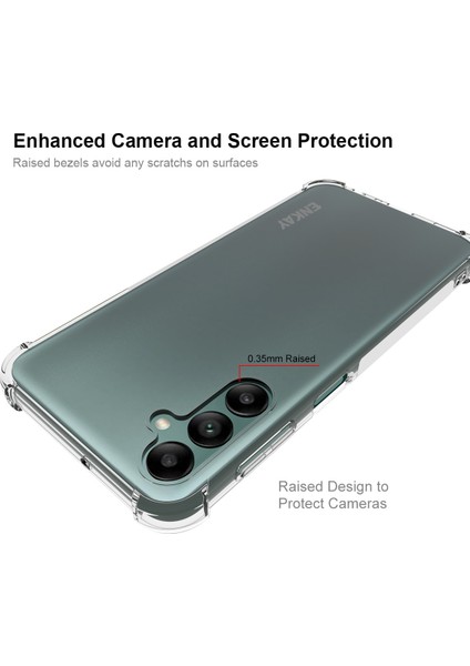 Samsung Galaxy A24 4g Clear Tpu Telefon Kılıfı Kalınlaştırılmış Köşeler Dalgalı Anta Telefon Kapağı (Yurt Dışından)