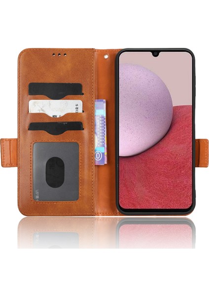 Samsung Galaxy A24 4g Deri Telefon Kılıfı Için Baskılı Üçgen Anti-Güz Cüzdanı Telefon Kapağı (Yurt Dışından) fırsatları