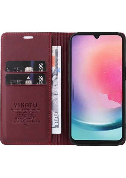Samsung Galaxy A24 5g Pu Deri Flip Kapak Cüzdan Telefon Kılıfı Stand (Yurt Dışından) fiyatları