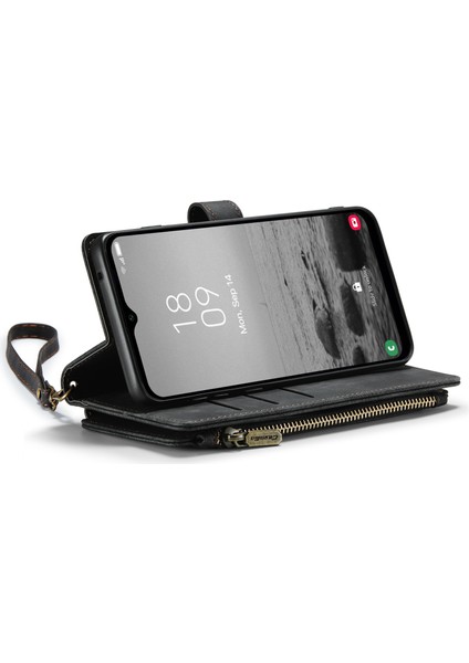 Samsung Galaxy A24 4g Pu Deri Deri Stand Telefon Kılıfı Zipper 10 Kart Yuvası Cüzdan Kapağı (Yurt Dışından) modelleri