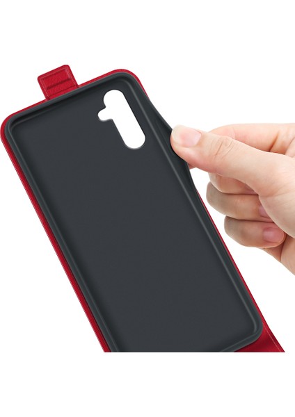 Samsung Galaxy A24 4g Dikey Flip Kart Tutucu Telefon Kılıfı Çılgın At Doku Pu Deri Kapak (Yurt Dışından) fırsatları