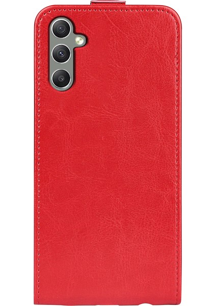 Samsung Galaxy A24 4g Dikey Flip Kart Tutucu Telefon Kılıfı Çılgın At Doku Pu Deri Kapak (Yurt Dışından) indirimleri