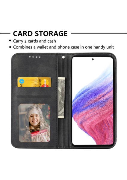 Samsung Galaxy A24 4g Için Telefon Kılıfı, Baskılı Rhombus Desen Cüzdan Buzağı Dokusu Pu Deri Stand Telefon Kapağı (Yurt Dışından)