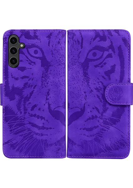 Samsung Galaxy A24 4g Cüzdan Kılıfı Tiger Baskılı Flip Folio Pu Deri Telefon Kapağı Stand (Yurt Dışından)