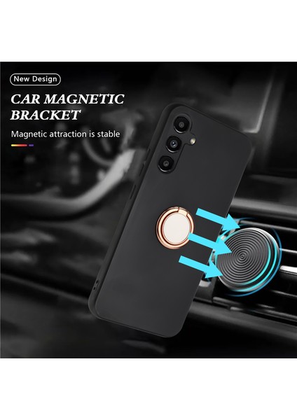 Samsung Galaxy A24 Için 4g Telefon Tpu Kasası Rıng Stand Mat Kapak Destek Araç Magnet Montajı (Yurt Dışından)