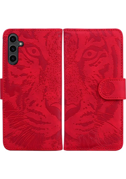 Samsung Galaxy A24 4g Cüzdan Kılıfı Tiger Baskılı Flip Folio Pu Deri Telefon Kapağı Stand (Yurt Dışından)