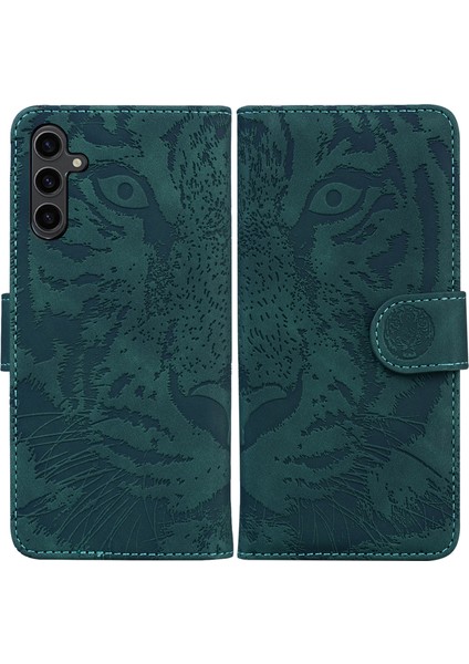 Samsung Galaxy A24 4g Cüzdan Kılıfı Tiger Baskılı Flip Folio Pu Deri Telefon Kapağı Stand (Yurt Dışından)