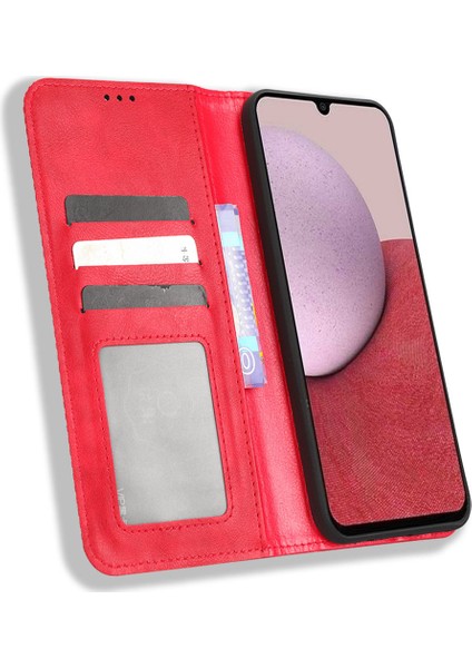 Samsung Galaxy A24 Için 4g Pu Deri Akıllı Telefon Kılıf Vintage Stand Cüzdan Anti-Drop Telefon Kapağı (Yurt Dışından) fırsatları