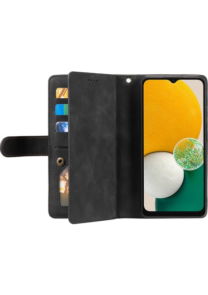 Samsung Galaxy A24 Için 4g Pu Deri Telefon Kılıfı Zipper Cep 9 Kart Yuvaları Koruyucu Kapak (Yurt Dışından) modelleri