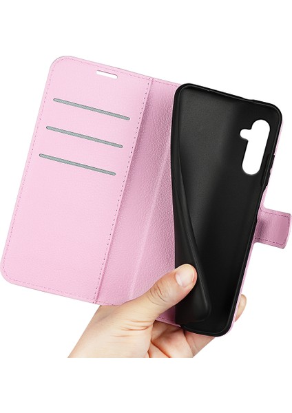 Samsung Galaxy A24 Için 4g Pu Deri Cüzdan Kabuğu Litchi Doku Telefon Kılıfı Flip Stand Kapağı (Yurt Dışından) fırsatları