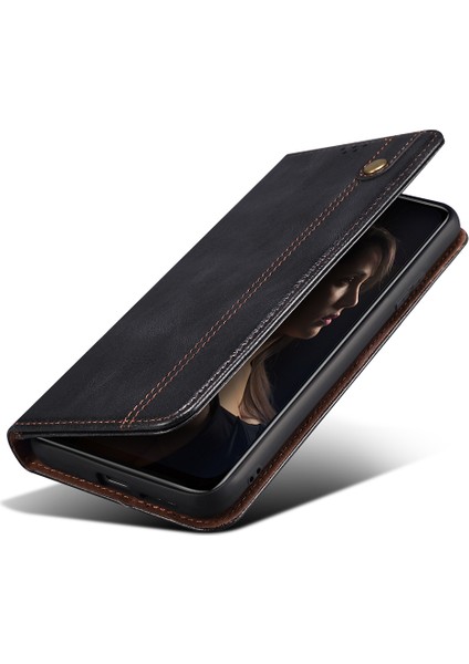 Samsung Galaxy A24 Için 4g Pu Deri Deri Flip Koruyucu Kılıf Mumsu Çılgın At Doku Stand Cüzdan Kapağı (Yurt Dışından) indirimleri