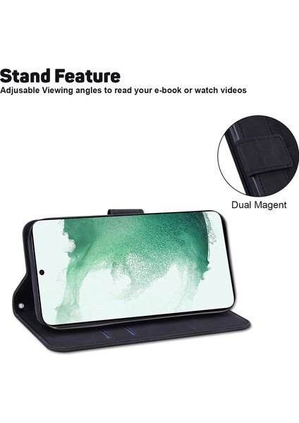 Samsung Galaxy A24 Için 4g Pu Deri Cüzdan Flip Kılıf Stand Geometri Deseni Baskılı Telefon Kapağı (Yurt Dışından)
