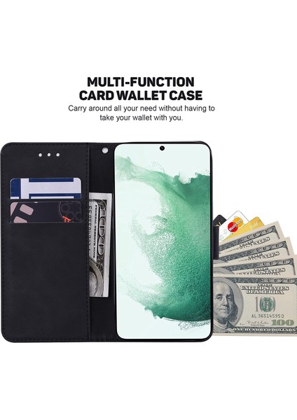 Samsung Galaxy A24 Için 4g Pu Deri Cüzdan Flip Kılıf Stand Geometri Deseni Baskılı Telefon Kapağı (Yurt Dışından)