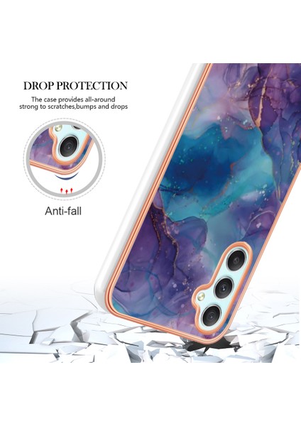 Samsung Galaxy A24 4g Için Tpu Geri Kılıf, Imd 2.0mm Elektrapılaşma Mermer Desen Telefon Kapağı (Yurt Dışından) fırsatları