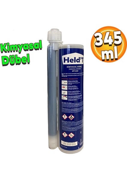 Heldt HT345 Epoksi Kimyasal Dübel F.1311 Polyester Bazlı 345 ml